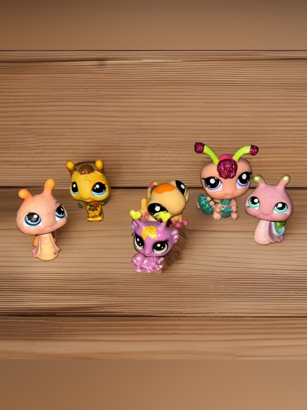 Lot of 6 Littlest Pet Shop Bee Bugs Reptiles LPS